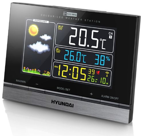 Stacja pogody HYUNDAI WS 2303 dane techniczne, parametry