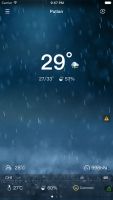 Aplikacja WeatherSense - ekran gwny