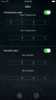 Aplikacja WeatherSense - ekran alertw