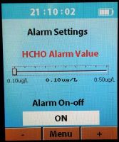 Alarm dla formaldehydu (HCHO)