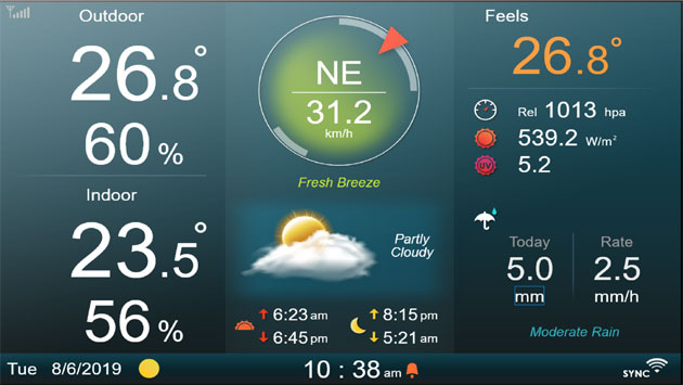 Bresser MeteoChamp HD WIFI - wywietlacz