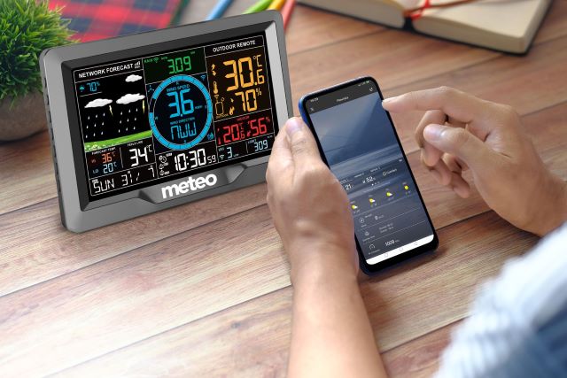 METEO SP89W (WIFI) - stojąca na stole/biurku, przeglądanie danych