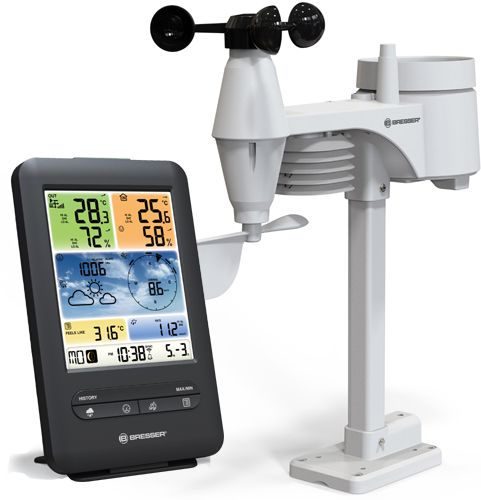 Stacja pogodowa Bresser z czujnikiem 5w1 i WiFi (7002585)