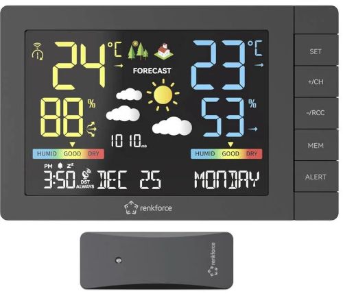 Stacja pogodowa Renkforce 2441816 (RF-4883632)