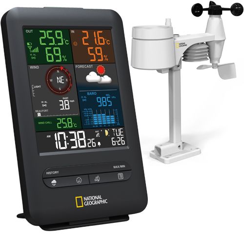 Stacja pogodowa National Geographic Colour Weather Center 5-in-1 (9080500)